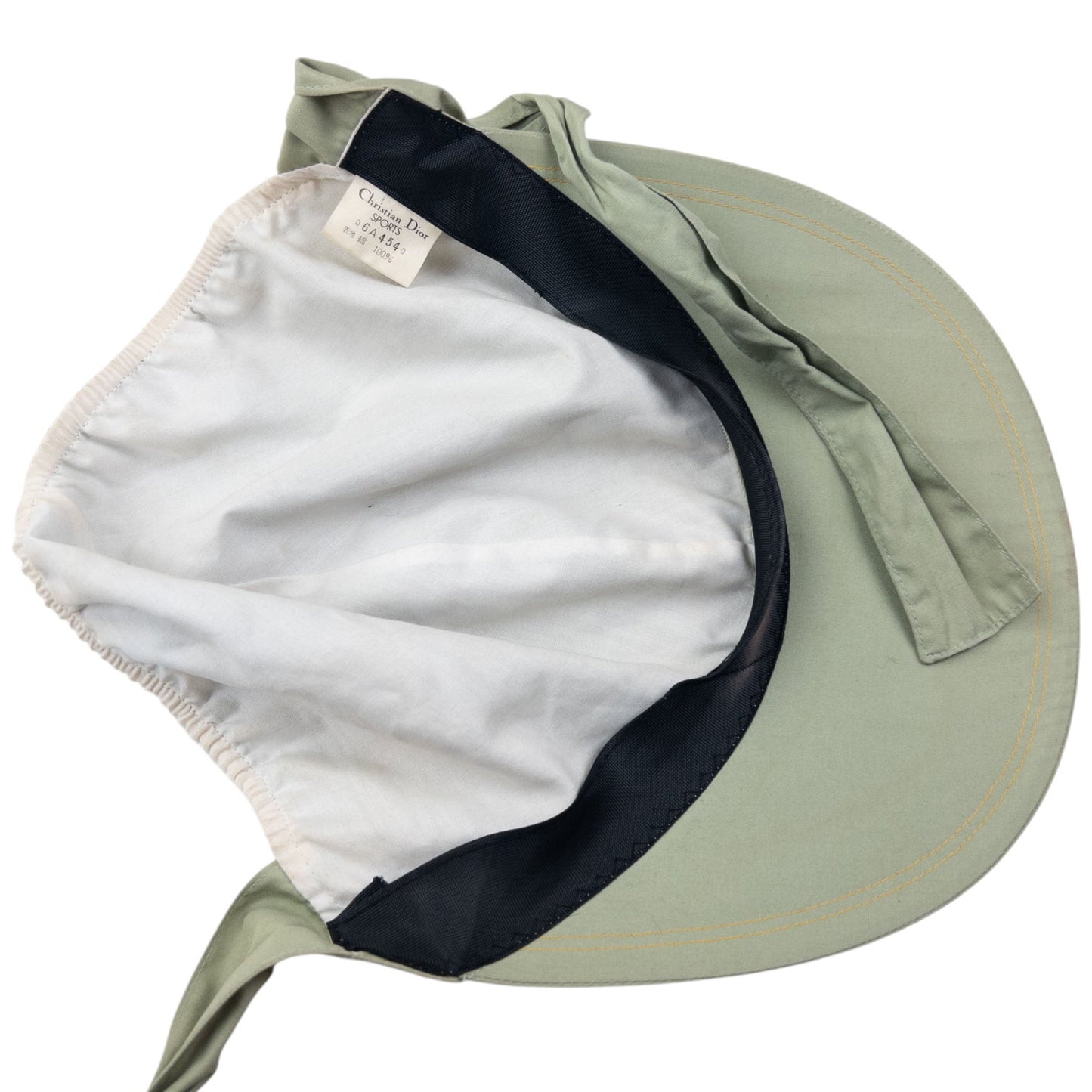 Vintage Dior Sports Embroidered Tie-Back Hat