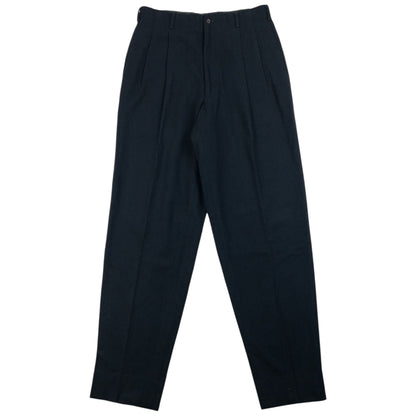 Vintage 1990 Comme Des Garçons HOMME Wool Trousers Size W30 | W30, Black