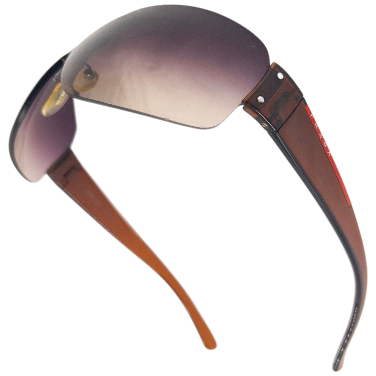 Vintage 2000s Prada Sport Rimless Sunglasses | O/S, Brown