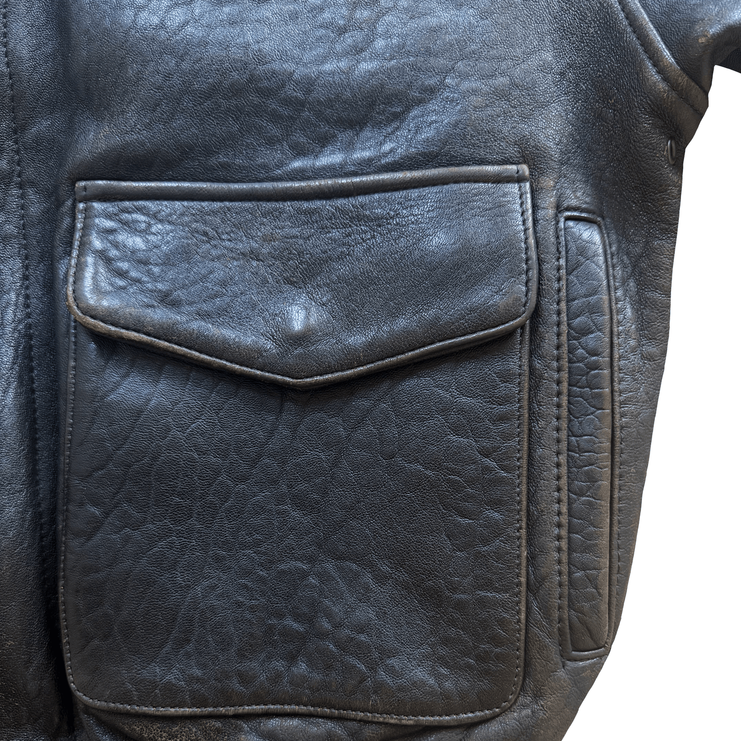Avirex 'Lucky Strike' A2 Leather Flight Jacket - S / M | S / M, Red