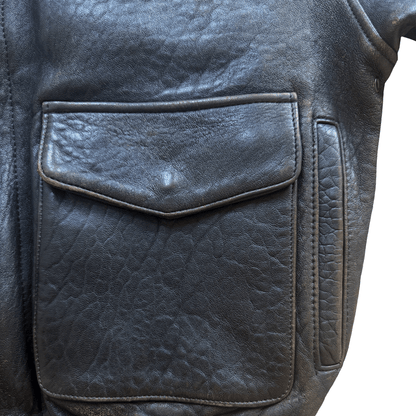 Avirex 'Lucky Strike' A2 Leather Flight Jacket - S / M | S / M, Red