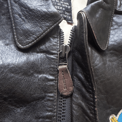 Avirex 'Second Chance' 1992 A2 Leather Flight Jacket - S / M | S / M, Red
