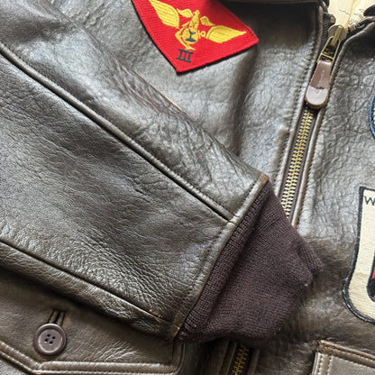 Avirex Top Gun G-1 Flight Jacket - L | Large, Brown