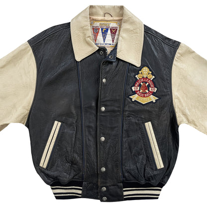 Avirex Chief High Hawk Leather Varsity Jacket - L