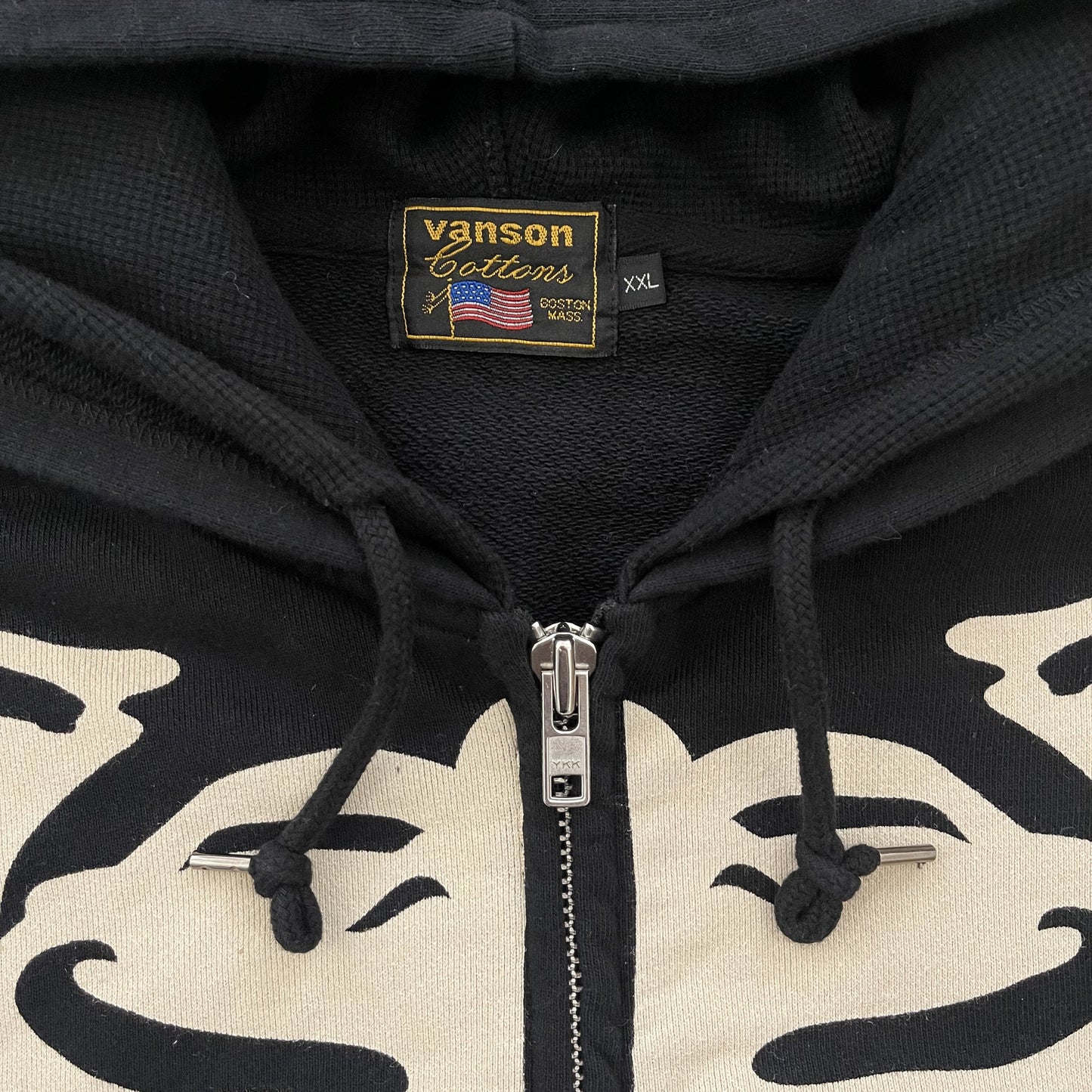 Vanson Leathers Skeleton Hoodie - XXL | XXL, Black