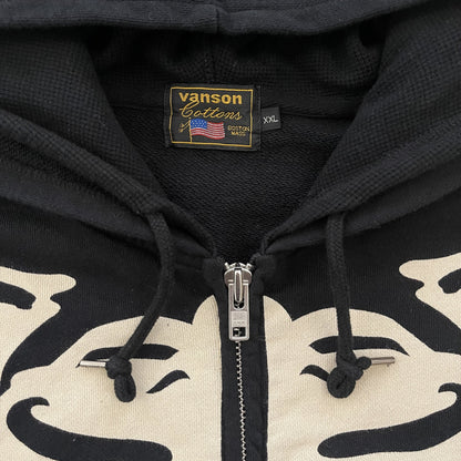 Vanson Leathers Skeleton Hoodie - XXL | XXL, Black