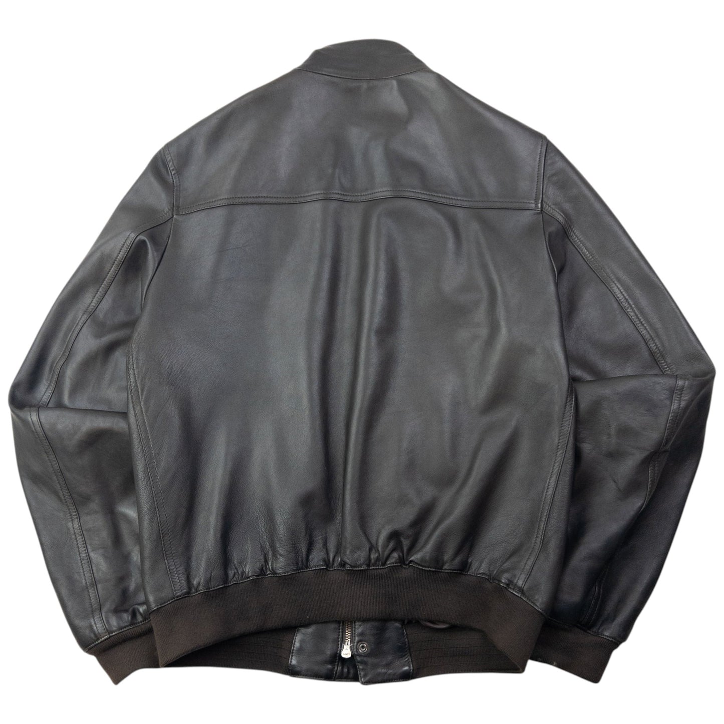 Vintage 2000s Versace Jeans Couture Leather Cargo Jacket Size M | Medium, Black