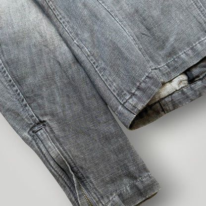 2000's Armani Exchange Gradient denim Jacket S | O/S, Black