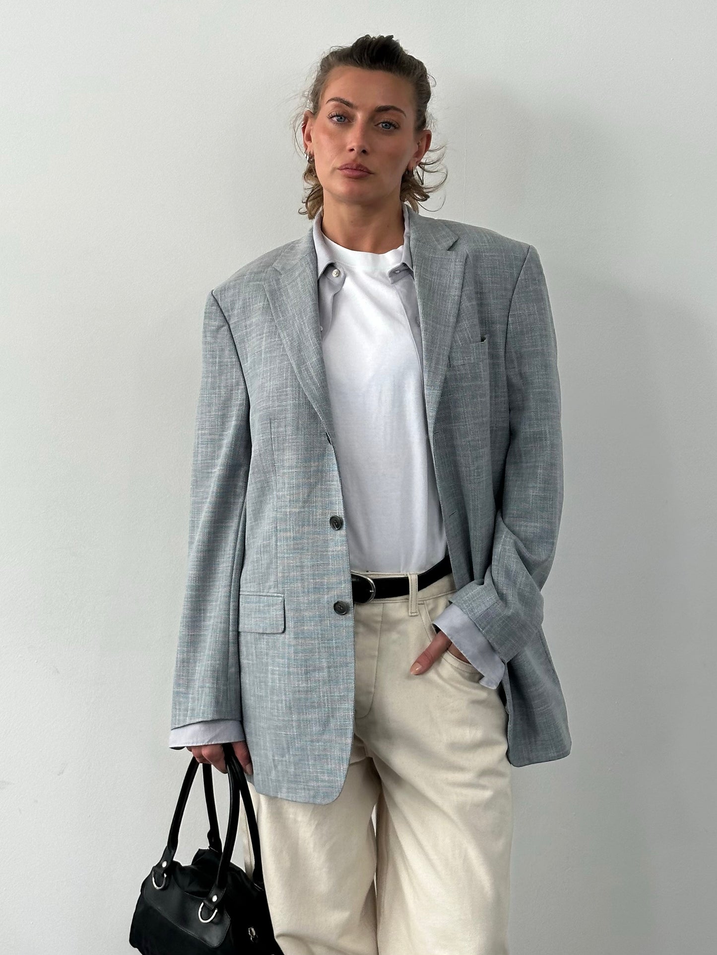 Rene Lezard x Loro Piana 1990s Single Breasted Blazer - L/XL