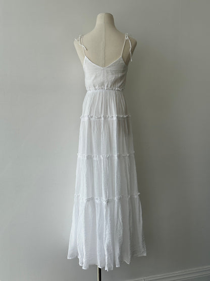 Vintage 2000s Ruffle Floor Length Dress - S