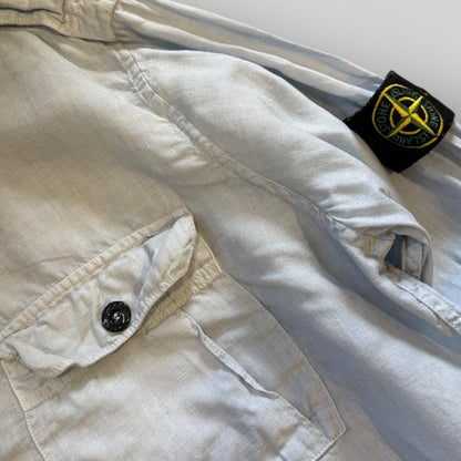 Stone Island SS/16 Lino Flax Linen Over Shirt XL