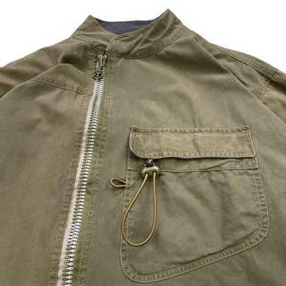 AW99/00 Maharishi Asymmetric Curved Hem Jacket (L) | Default Title, Green