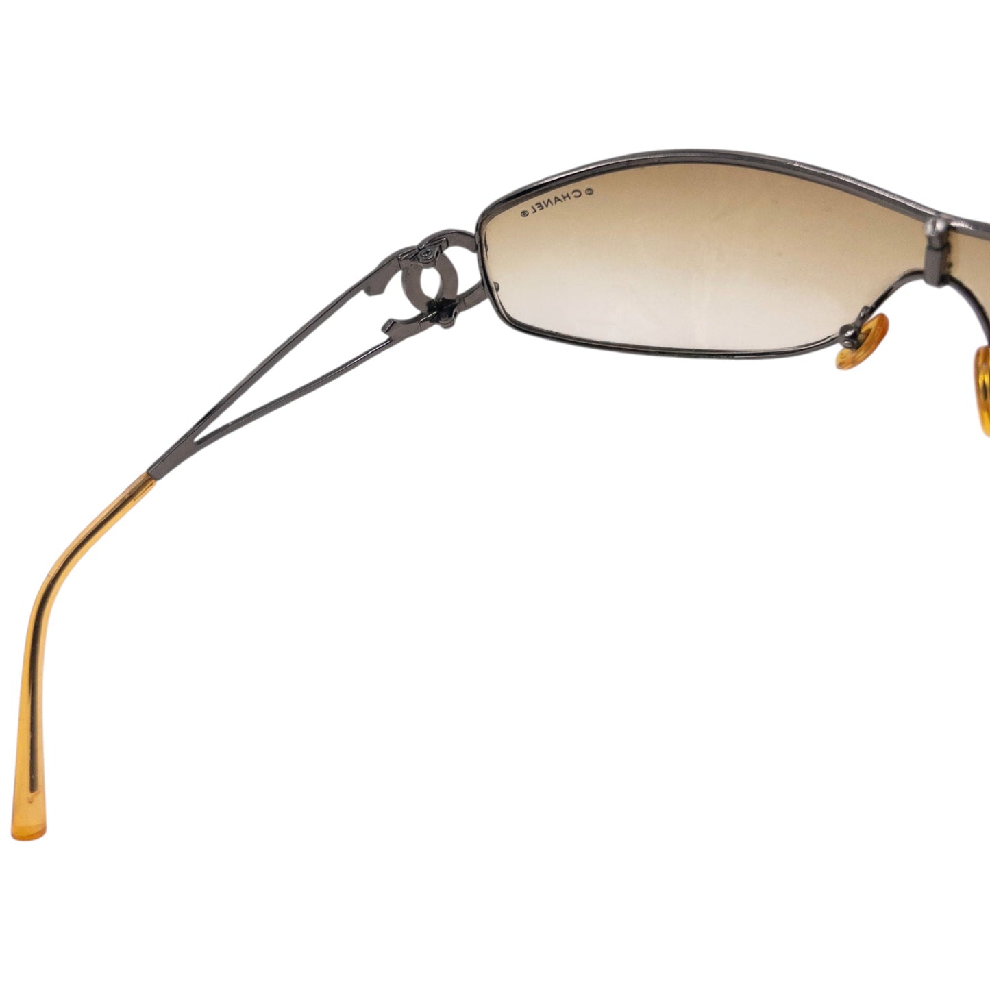 Vintage 2000s Chanel Wire Logo Sunglasses | O/S, Mixed