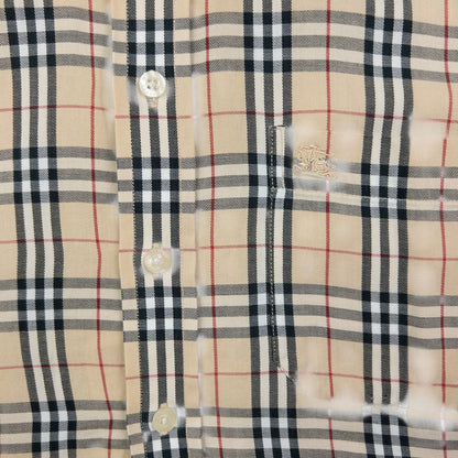 Vintage Burberry Nova Check Long Sleeve Button Up Shirt Size S