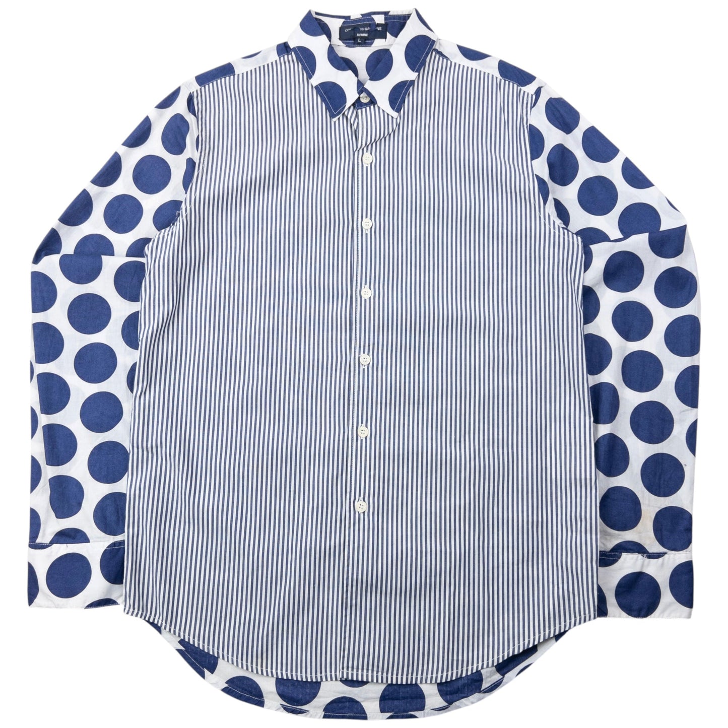Vintage Comme Des Garçons HOMME Long Sleeve Button Up Shirt Size S | Small, Blue