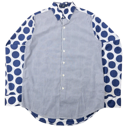 Vintage Comme Des Garçons HOMME Long Sleeve Button Up Shirt Size S | Small, Blue