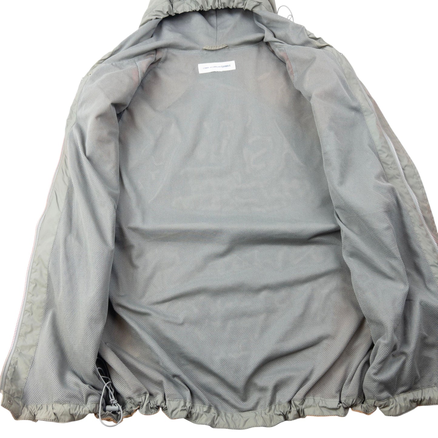 Vintage 2009 Comme Des Garçons SHIRT Curve Panel Jacket Size L | Large, Orange, Grey, Beige