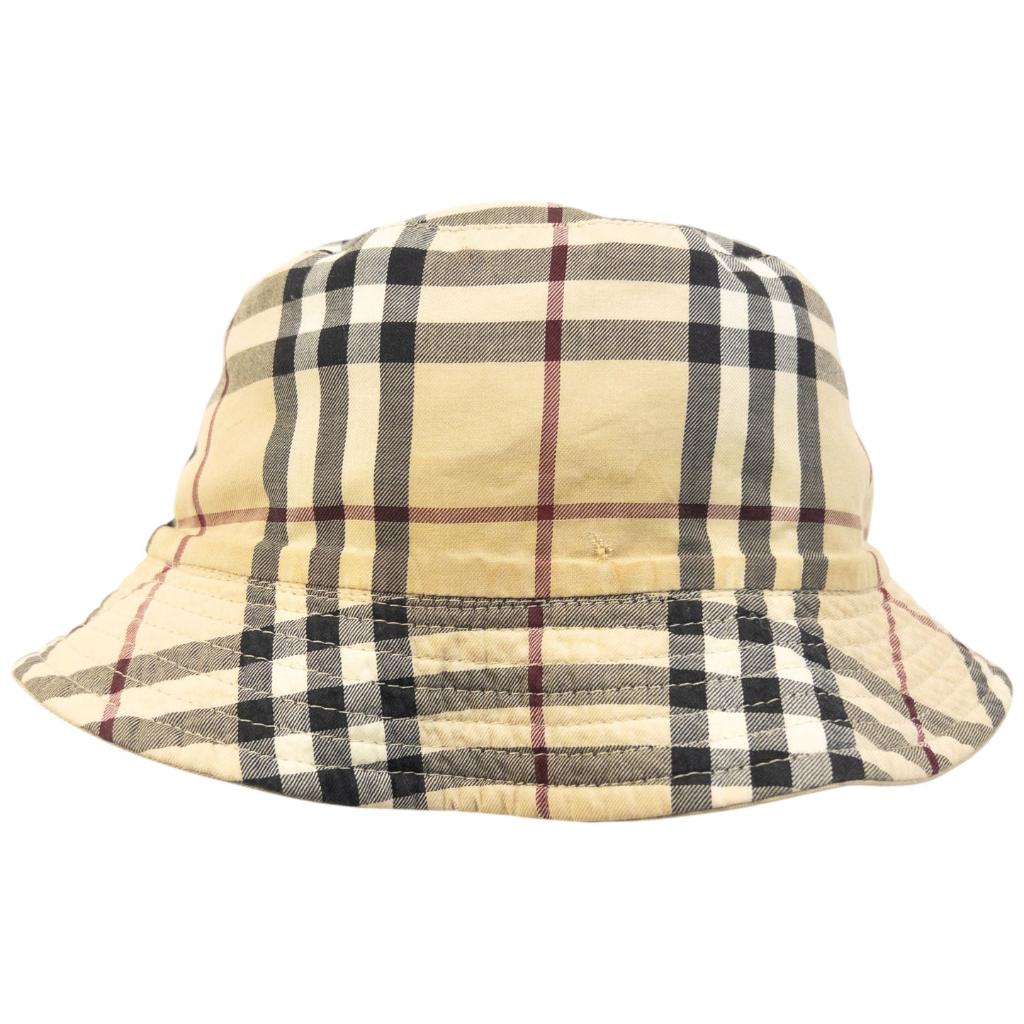 Vintage 2000s Burberry Nova Check Reversible Bucket Hat | O/S, Beige