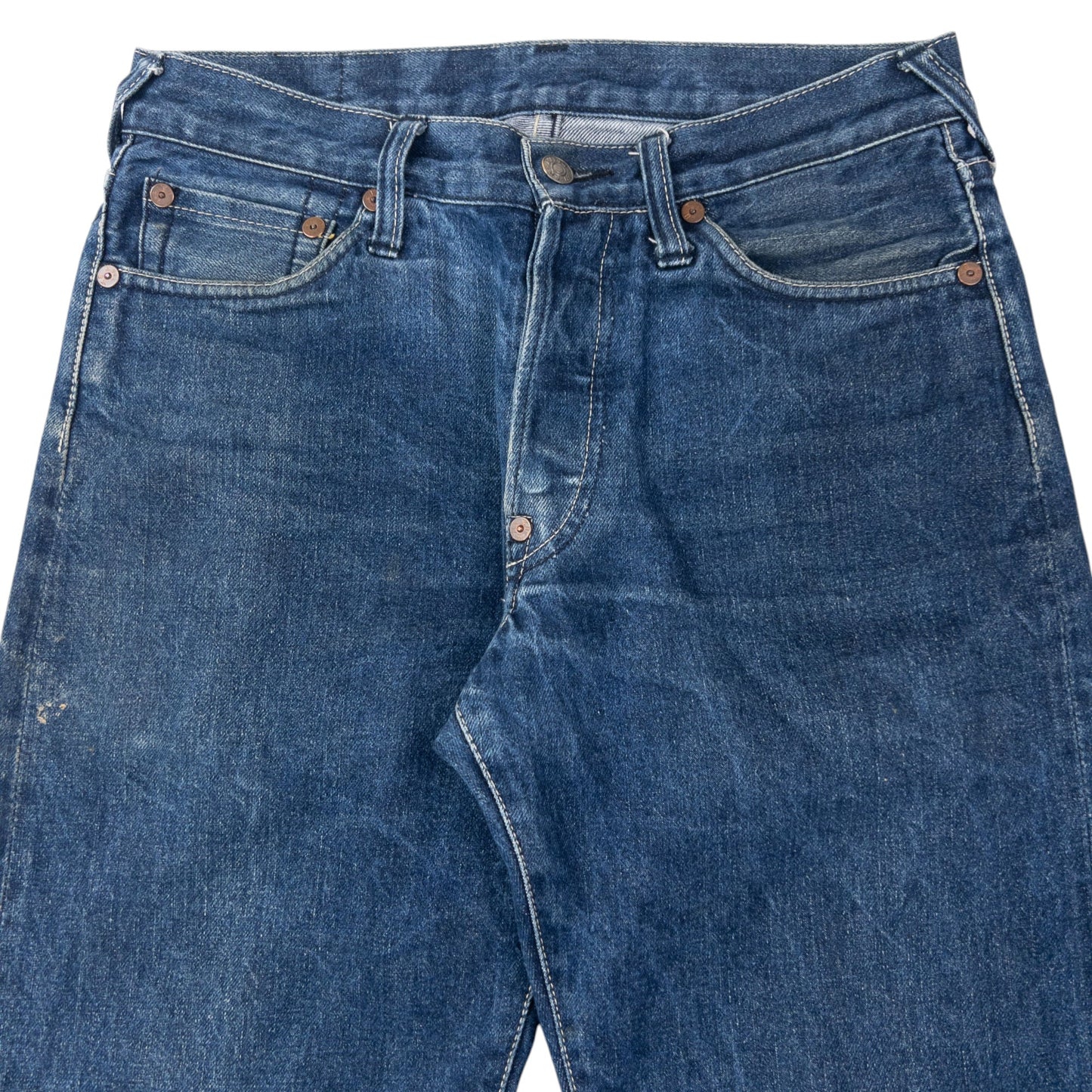 Vintage 2000s Evisu Double Gull Bondage Buckle Back Japanese Denim Jeans Size W30