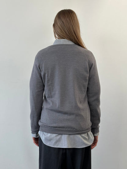 Burberry Pure Merino Wool Lightweight Logo Knitted Jumper - M