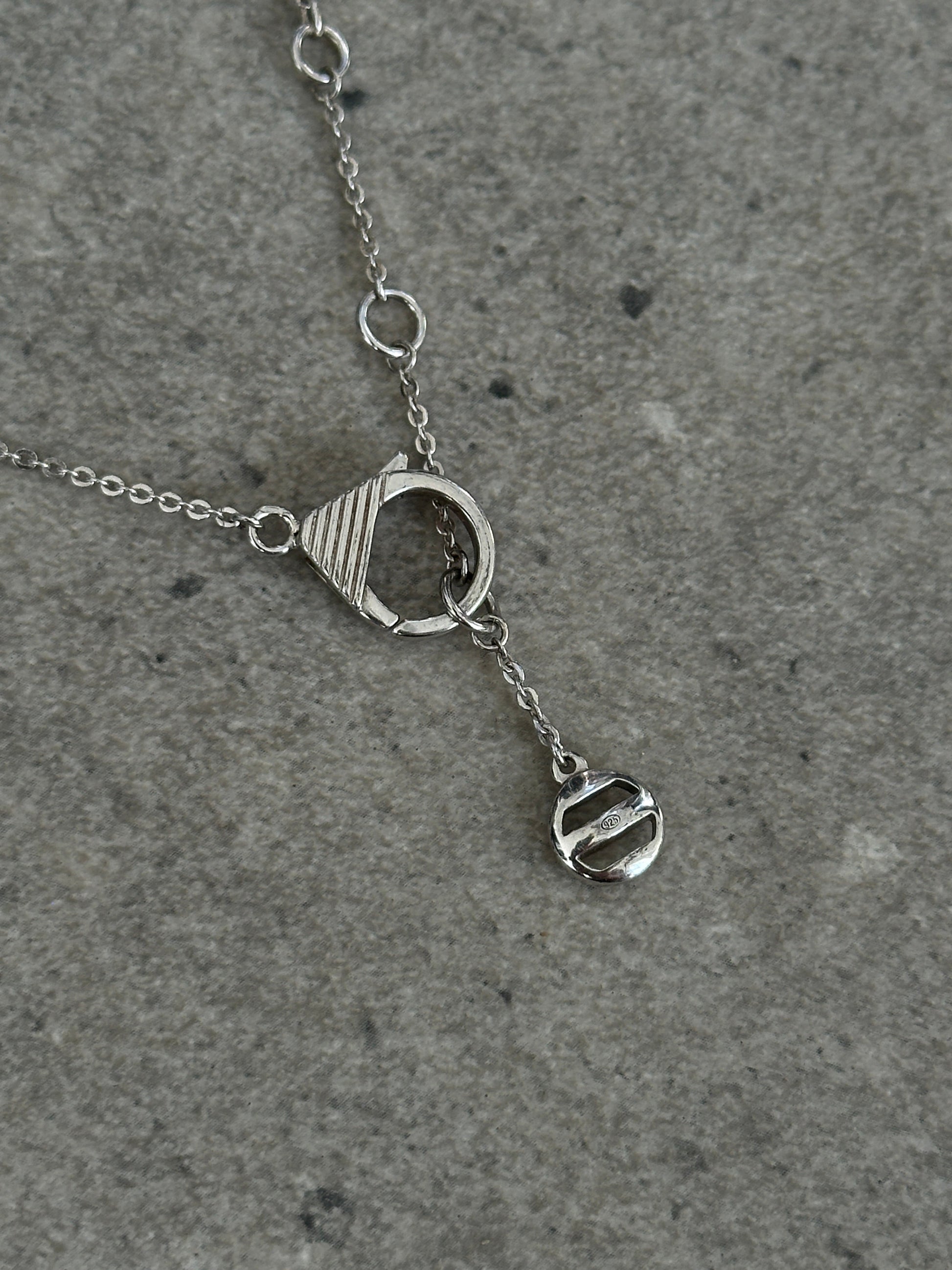 Emporio Armani 2000s Sterling Silver Pendant Necklace Jewellery