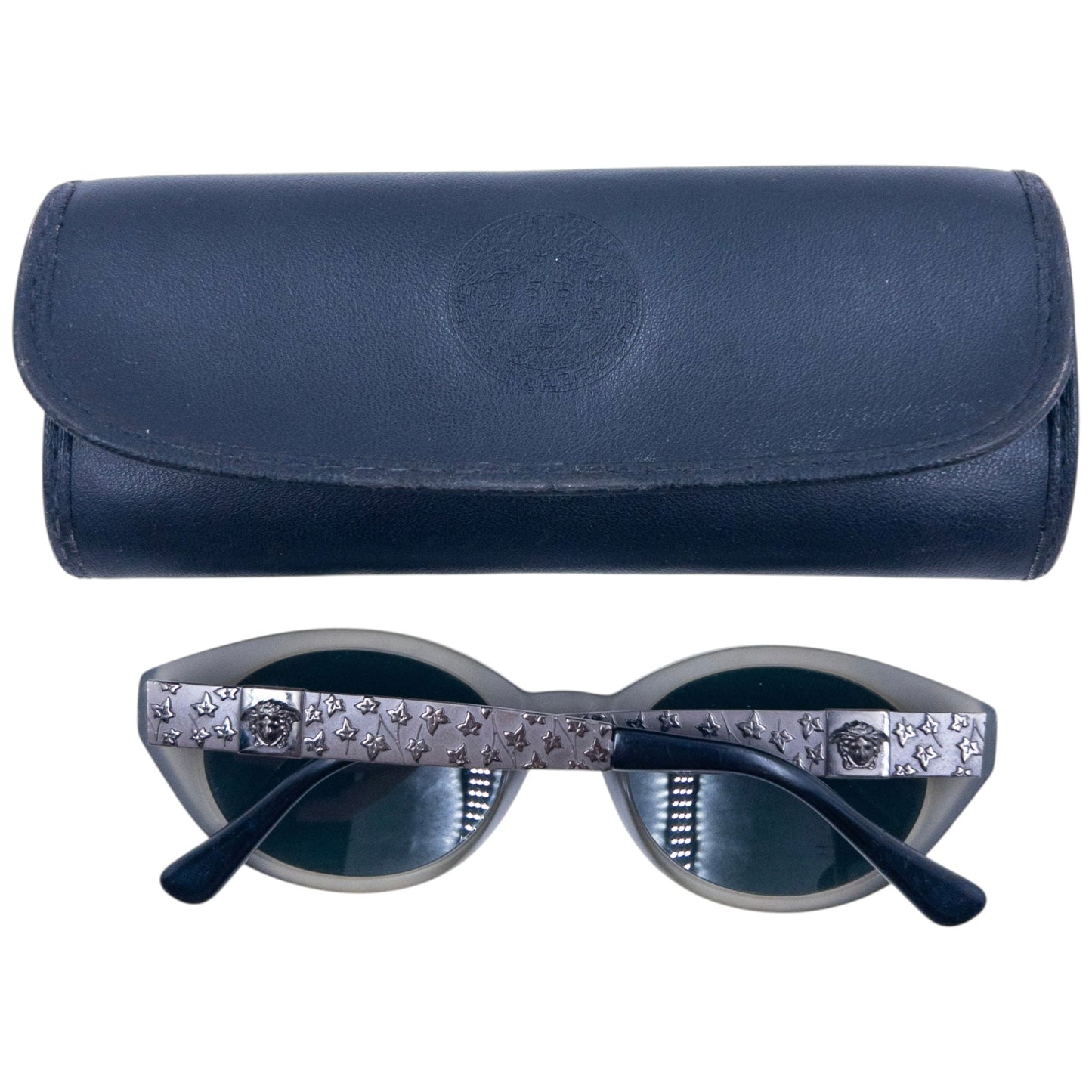 Vintage 1996 Gianni Versace Embossed Sunglasses | O/S, Green