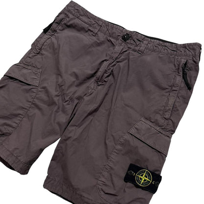 Stone Island Canvas Shorts | W34, Dark Grey