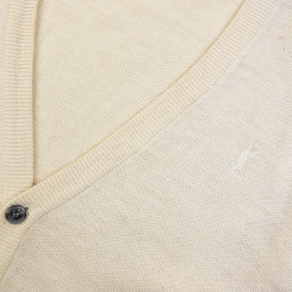 Vintage 80s YSL Yves Saint Laurent Cardigan Size S | Small, Cream