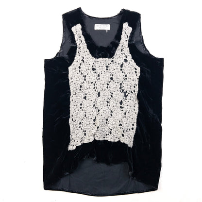 Vintage 90s Comme Des Garçons Robe De Chambre Velour Top Womens Size M | Medium, Black