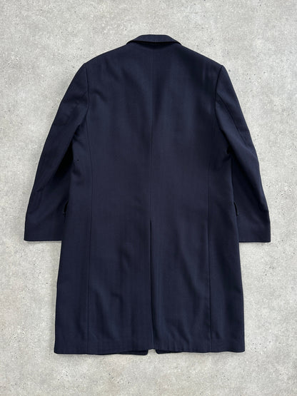 Christian Dior 1990s Pure Wool Concealed Placket Coat - XL