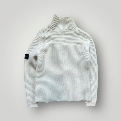 Stone Island AW/04 Ribbed Zip Up Knit S