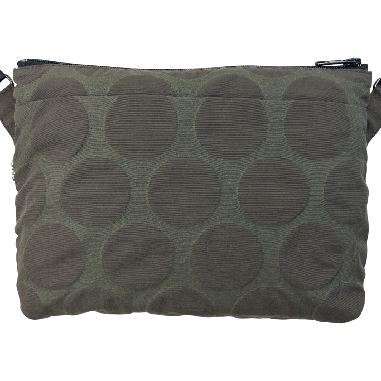 Vintage 2000s Plantation By Issey Miyake Polka Dot Crossbody Bag | O/S, Grey
