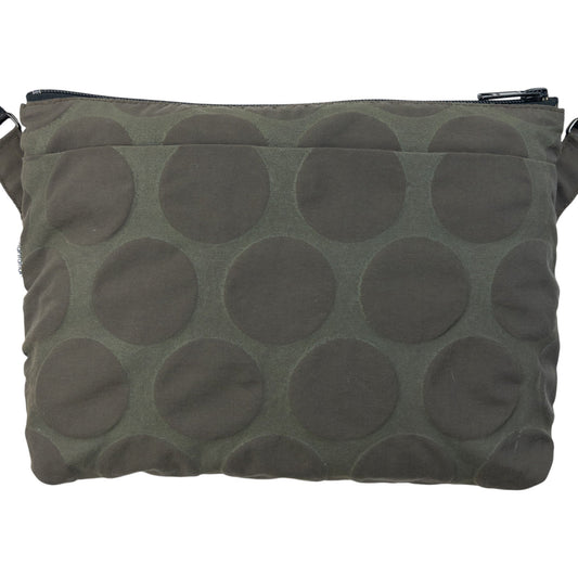 Vintage 2000s Plantation By Issey Miyake Polka Dot Crossbody Bag | O/S, Grey