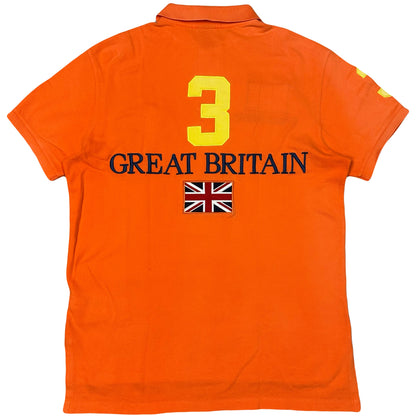 Ralph Lauren Great Britain Polo In Orange ( M )