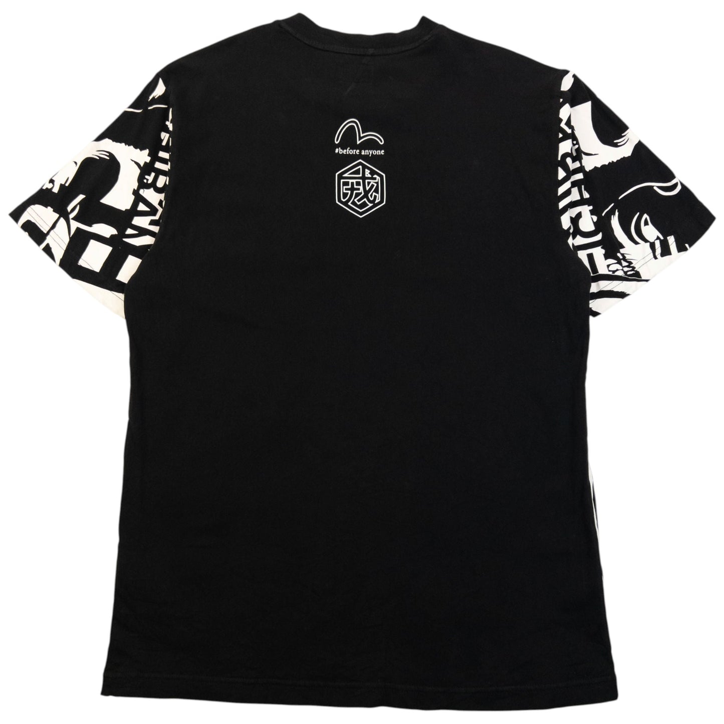 Vintage 2000s Evisu Pattern T Shirt Size L | Large, Black