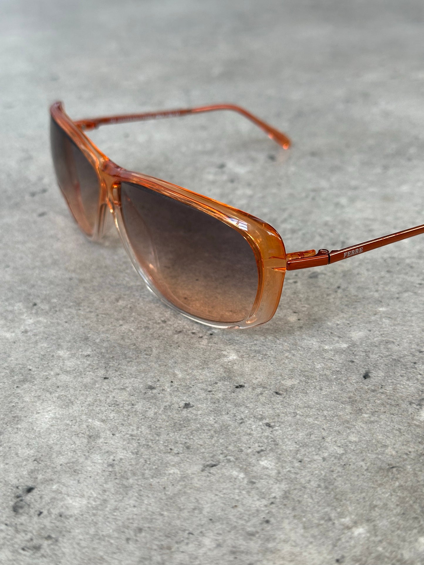Gianfranco Ferre 1990s Gradient Shield Sunglasses