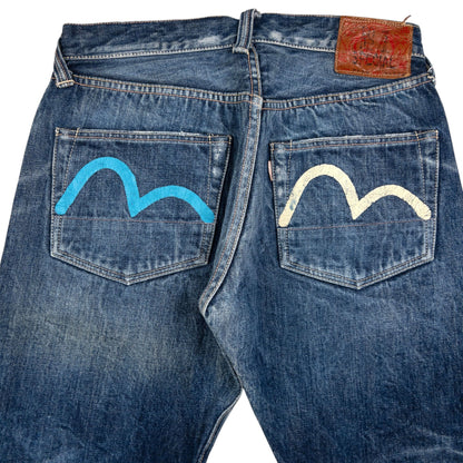 Vintage Evisu Double Gull Japanese Denim Jeans Size W29