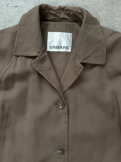London Fog 1990s Wool Trench Coat - L