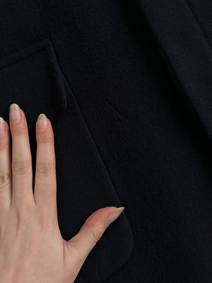 Vintage 1990s Wool Single Breasted Coat - XL/XXL