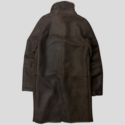 Prada Milano AW03 Shearling Sheepskin Leather Full Length Coat - M | Default Title, Brown