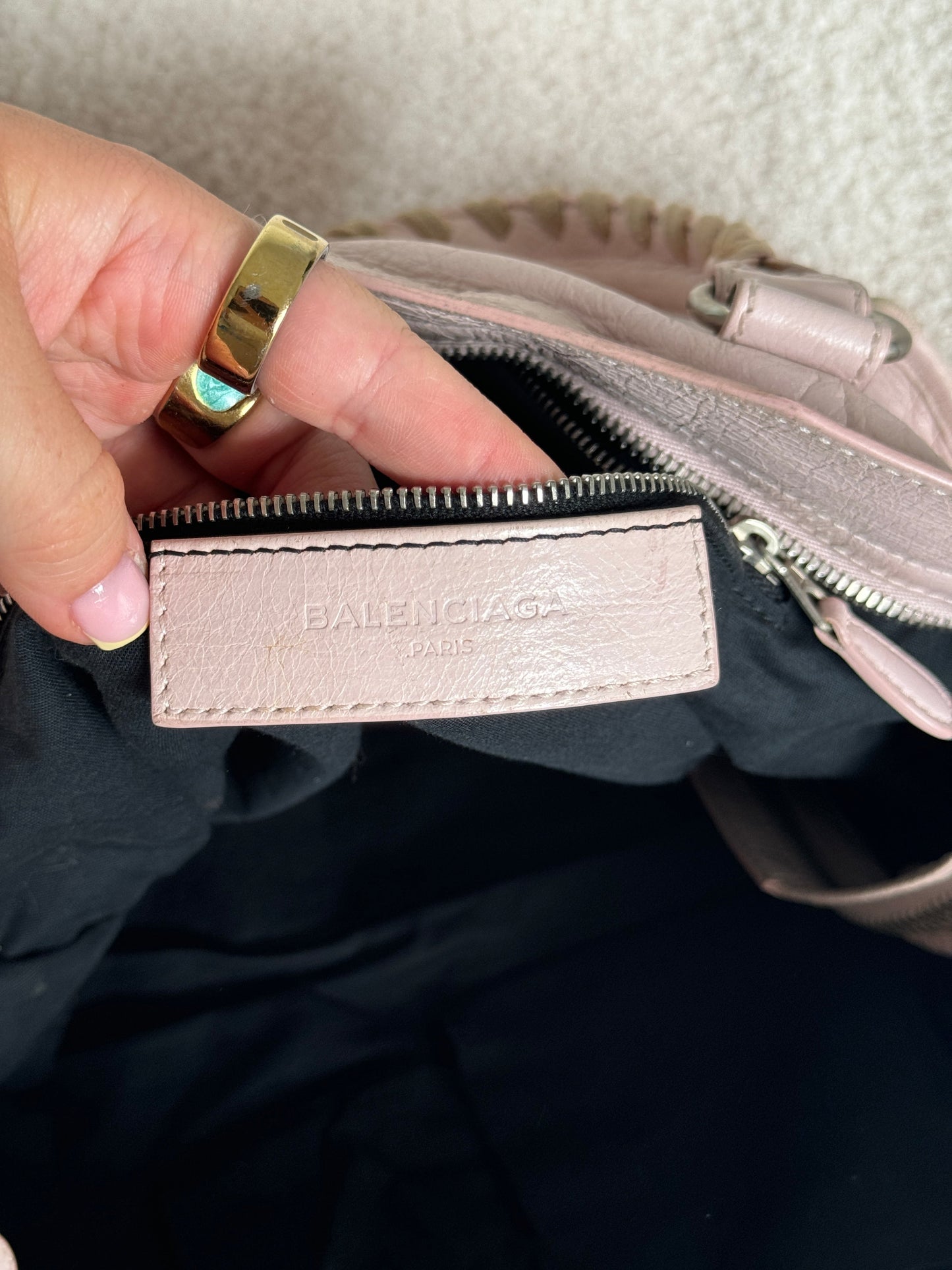 S/S 2014 Balenciaga Baby Pink City 2Way Handbag | O/S, Pink