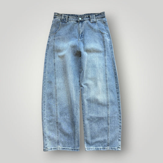 Uniform Bridge Light Wash Denim Wide Pants 32x32