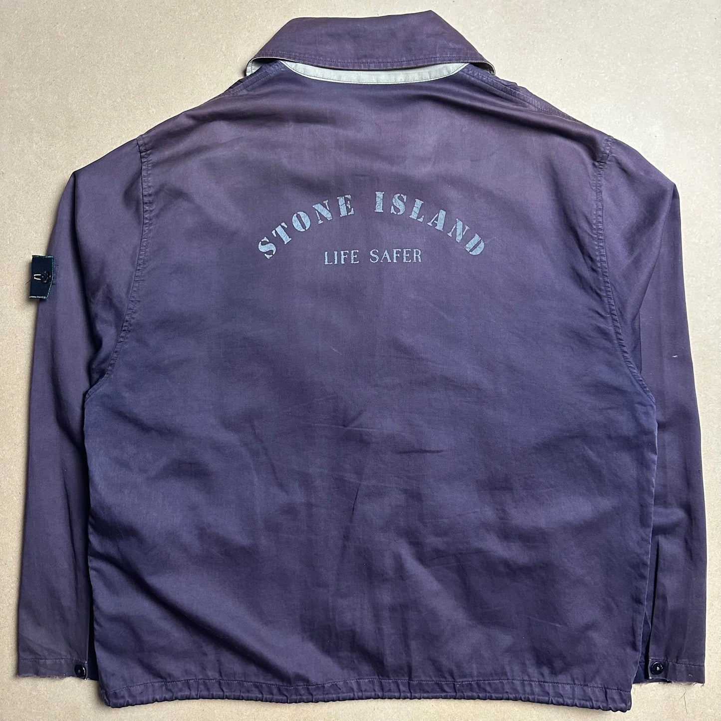S/S 1993 Midnight Blue Raso Gommato Life Safer Blouson Jacket