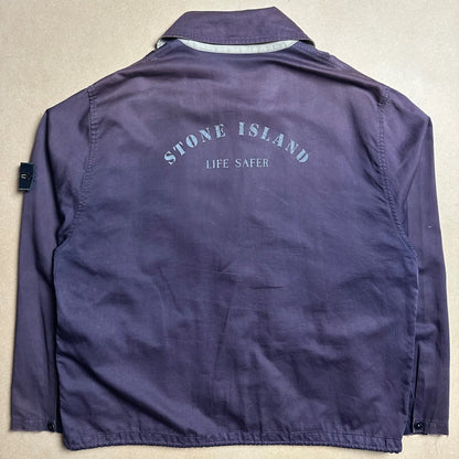 S/S 1993 Midnight Blue Raso Gommato Life Safer Blouson Jacket