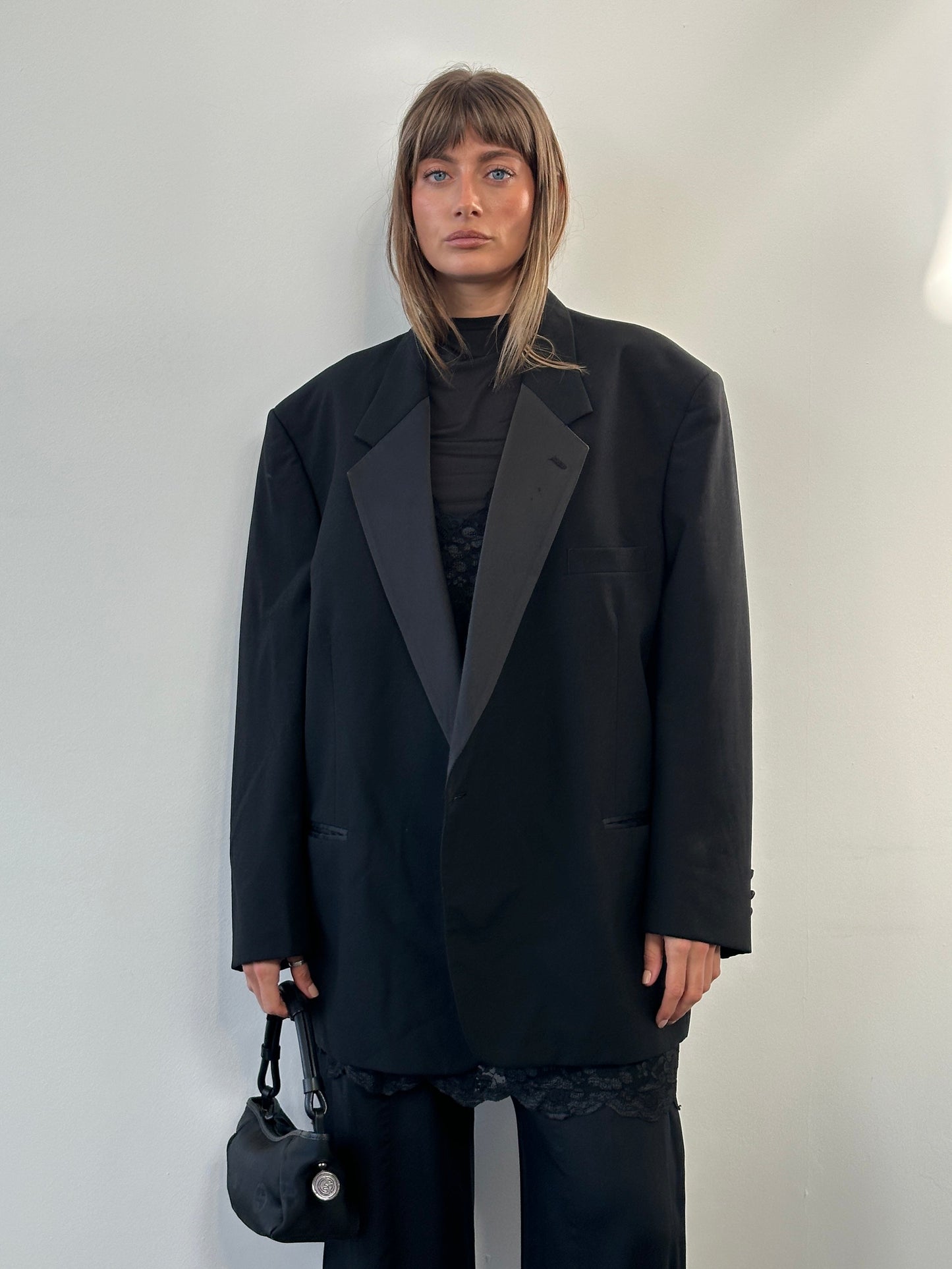 Christian Dior Le Connaisseur 1990s Tuxedo Wool Blazer - 52R/XXL