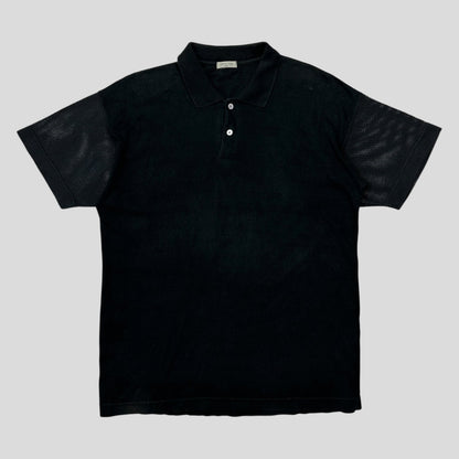 Comme Des Garçons Homme 90’s Mesh Arm Short Sleeve Shirt - L