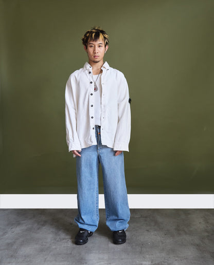 AW1996 Stone Island White Heavy Cotton Overshirt