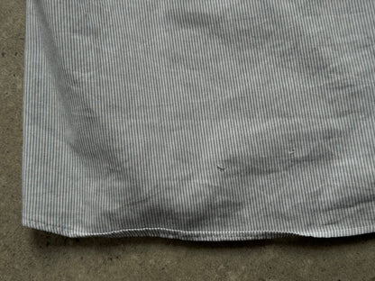 Christian Dior Monsieur 1990s cotton striped logo shirt, men's size M, featuring classic striped pattern and Dior branding.