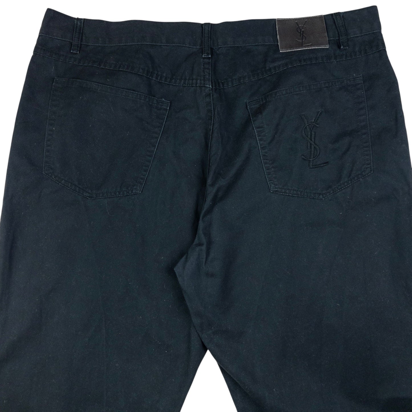 Vintage YSL Yves Saint Laurent Embroidered Chino Trousers Size W40