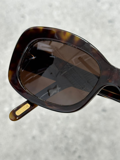 Fendi 2000s Oversized FF Monogram Logo Sunglasses